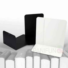 2p L자책꽂이 북스탠드 정리 철제 학교 북홀더 사무실 책고정대 84684EA 1(EA), 검정