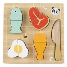 제사오스토어 원목 음식썰기퍼즐 유아퍼즐 육아템 모양맞추기 소근육발달