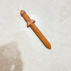 桃木刀劍掛件 七星劍 吊飾, 20公分一體劍, 1個