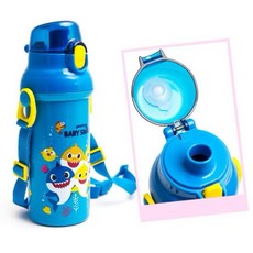 Skater 銀離子直飲水壺 BABY SHARK 480ml 鯊魚寶寶水壺 兒童安全材質 輕巧便攜 直飲方便, 1個