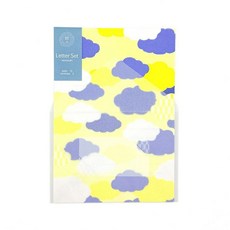 莫莫日貨 古川紙工 結結yuiyui系列 日本製美濃和紙信封信紙組 (共6款), 1個, 06.雲 fuku20006