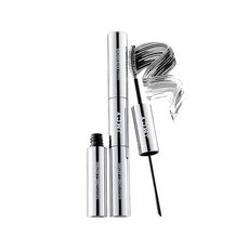 JMCY 마스카라 컬 킵 워터 프루프 마스카라 베이스 섬유 배합 2in1 브러시 타입 롱 사용하기 쉽다 속눈썹 비치는 블랙 단품, 1