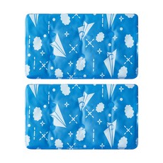 Hanil多功能折疊式涼感墊涼枕, 2 涼爽枕頭藍天