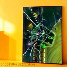 포스터 방수 벽 아트 데칼 자기 접착식 미적 장식 홈 리빙용, 10. z12