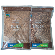 기린농협 국산 볶은 옥수수차 보리차 2종세트, 1세트, 2개입, 800g