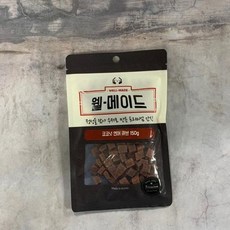 강아지간식 건강한입 연어큐브 150g, 1