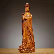 花梨木 黑檀木 媽祖 擺件 整木精雕, 如圖所示, 1個