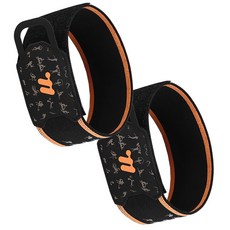 시그니처베이지 자전거 런닝 달리기 등산 반사 발목 각반 안전 밴드 YPZ495, 1세트, 오렌지