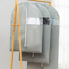 의류 보관 커버 싱글 지퍼형 옷걸이형 부직포 옷 커버 방진 코트, 1, 1