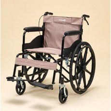 [특가판매] 비유알 휠스 (BUR WHEELS) 쿠션형 팔걸이 초경량 접이식 수동 휠체어 병원용 어린이용 성인용, 1개, BUR-W1001