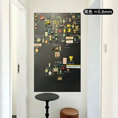 붙이는자석판 마그넷판 냉장고자석수집판 두꺼운 강한흡착력, 블랙 90x200CM, 1개