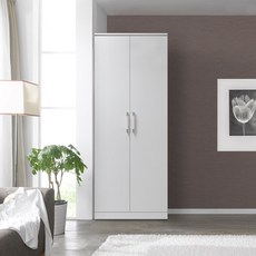 솜씨방가구 라온 키높이 장롱 이단봉장, 화이트