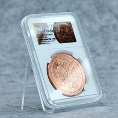 구리 순도 99.9 쿠퍼 라운드 1oz copper 슬랩케이스 드래곤 달러 기념 메달