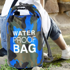 드라이 백 수영 물놀이 스포츠용 방수 가방 휴대용 여름 아웃도어 캠핑용 실외용 여행 생활 레저 수납 캠핑, 블루