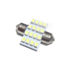 24V 16칩 31mm LED 실내등 미등 번호판등, 1개