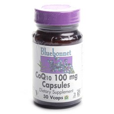Bluebonnet 輔酶Q10植物膠囊 100mg, 1個, 30 件