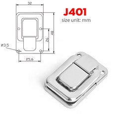 5PCS KAK J107 하드웨어 도어 연강 래치 토글 HASP 상자 46X21 슬라이딩 캐비닛 간단한 스프링로드 캐치, 5xJ401