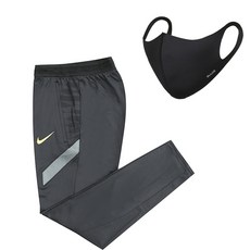 NIKE 鬆緊帶刺繡運動長褲+口罩