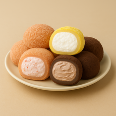 딸바초세트 12개입 딸기 바닐라 초코 생크림 치즈떡 퓨전떡 명절 수능 수험생 떡 선물세트 답례 간식 디저트, 딸바초세트 (딸기+바닐라+초코 총 12개입)