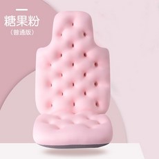 히노끼탕 등받이 쿠션 반신욕 베개 방석 의자 욕조 미끄럼방지 가정용 찜질욕조 목욕, 그린 업그레이드, D. 캔디 파우더