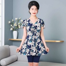 할머니수영복 여성 온천 엄마 중년 빅사이즈 워터파크 체형커버, 20_분리형