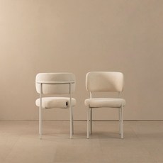 라움에스알 아란 부클레 쿠션 스틸 체어 인테리어 카페 식탁의자, 아란체어, 1개