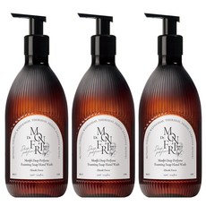 먼프리 대용량 딥퍼퓸 포밍 핸드워시 남배우 Pick 히노키포레스트향, 3개, 519ml
