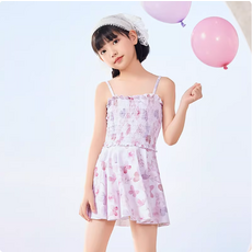 ZOKE 兒童蝴蝶印花連身泳裝