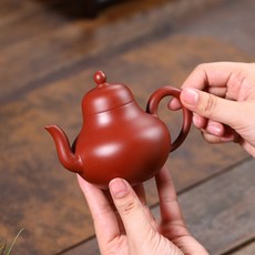宜興紫砂壺 大紅袍思亭壺 180cc, 大紅袍, 1個