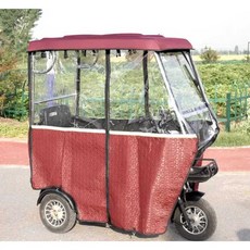 전기 스쿠터 방풍막 캐노피 지붕 비막이 덮개 어닝, 상세페이지 참고