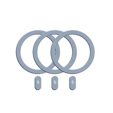 1/5PCS Magsafe 무선 충전 서클 디스크 자석 스티커에 대 한 자기 스티커 금속 반지 아이폰 16 15 13 Pro Max, 3 Blue