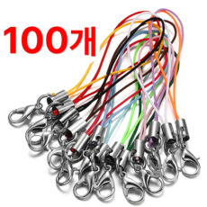 코메로 핸드폰 줄 고리 대용량 스트랩 DIY 필수 부자재, 100개, 혼합컬러