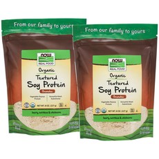 now REAL FOOD 大豆蛋白粉, 2袋, 227g