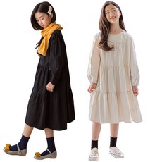 미니로이 주니어 면 캉캉 롱 원피스