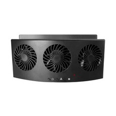 자동차 배기 선풍기 3 헤드 냉각 선풍기 USB 구동 자동차 공기 청정기 라디에이터 선풍기 창 통풍구 냉각 환기 실내 액세서리, Black