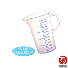 雷霆百貨 1200cc 刻度量杯 塑膠量杯, 1個