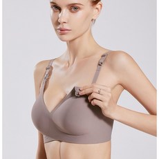 哺乳內衣 無鋼圈舒適聚攏上開扣設計