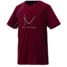 FIT 維特 男吸排圓領短袖排汗衣 KS1107 A0暗紅色