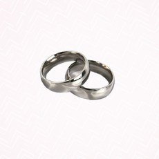 커플링 은색 심플 티타늄 스틸 반지 쓱템