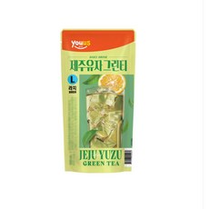 유어스 제주유자 그린티, 5개, 340ml