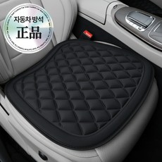 미르픽 고급형 3D 쿠션 차량용 방석, 1개, 제트블랙