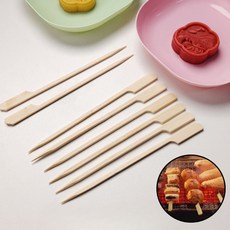 내열성 대나무 손잡이 꼬지 200개입 과일 오뎅 야채 손잡이꼬지 스테인리스꼬지 꼬치