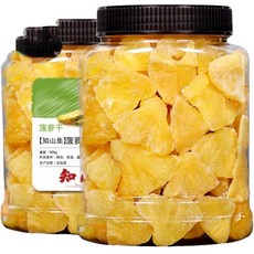 건조 파인애플 슬라이스 1kg 말린 건파인애플 조각 사무실 건강 간식, 1개