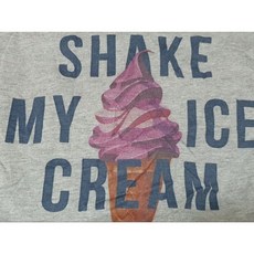 Private Structure 運動背心 冰淇淋圖案 灰色 XL號