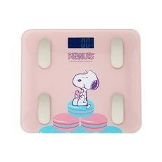 SNOOPY 史努比 藍芽體重機 體重計 電子秤, 1個, 馬卡龍粉