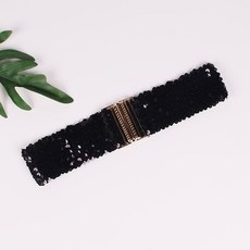 와이드스팽글벨트 차밍댄스복 라틴댄스복(1) (1), 검은 색