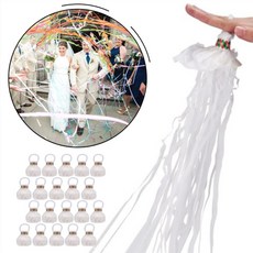 마미앤 화약없는 종이폭죽 3P 안전한 파티 생일 축하 실내 줄폭죽, 20개, 화이트