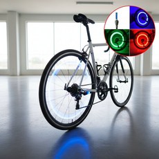 자전거 LED 라이트 야간 라이딩 바퀴등 타이어 밸브 캡 튜닝, 1개, DSAM 자전거휠라이트01(BL00610) - 레드