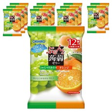 ORIHIRO Purunto 蒟蒻果凍 鹹梅 + 檸檬 12入, 12個, 240g