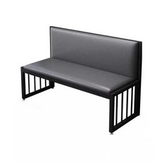 벤치의자 대기의자 등받이 휴게실 현관 긴의자 웨이팅 그레이 120x42
